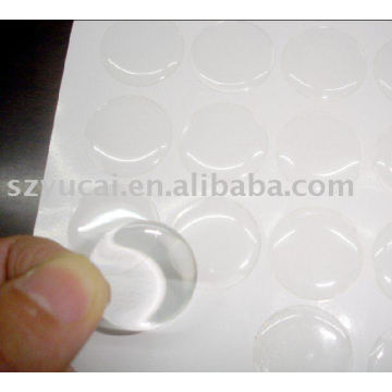 clear domed sticker